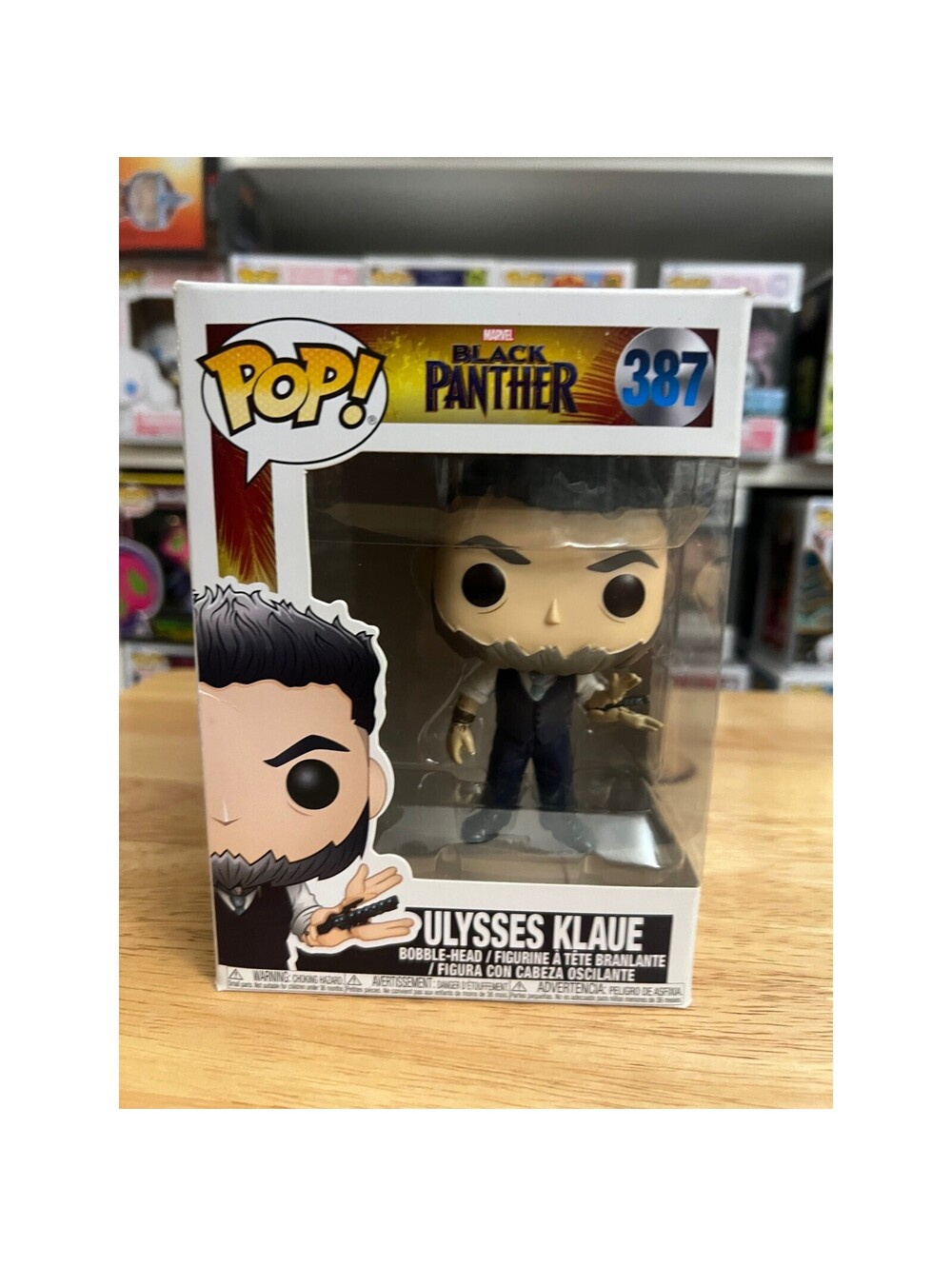 VAULTED Ulysses Klaw Funko Pop Bobblehead #387 Black Panther Marvel MCU Comics